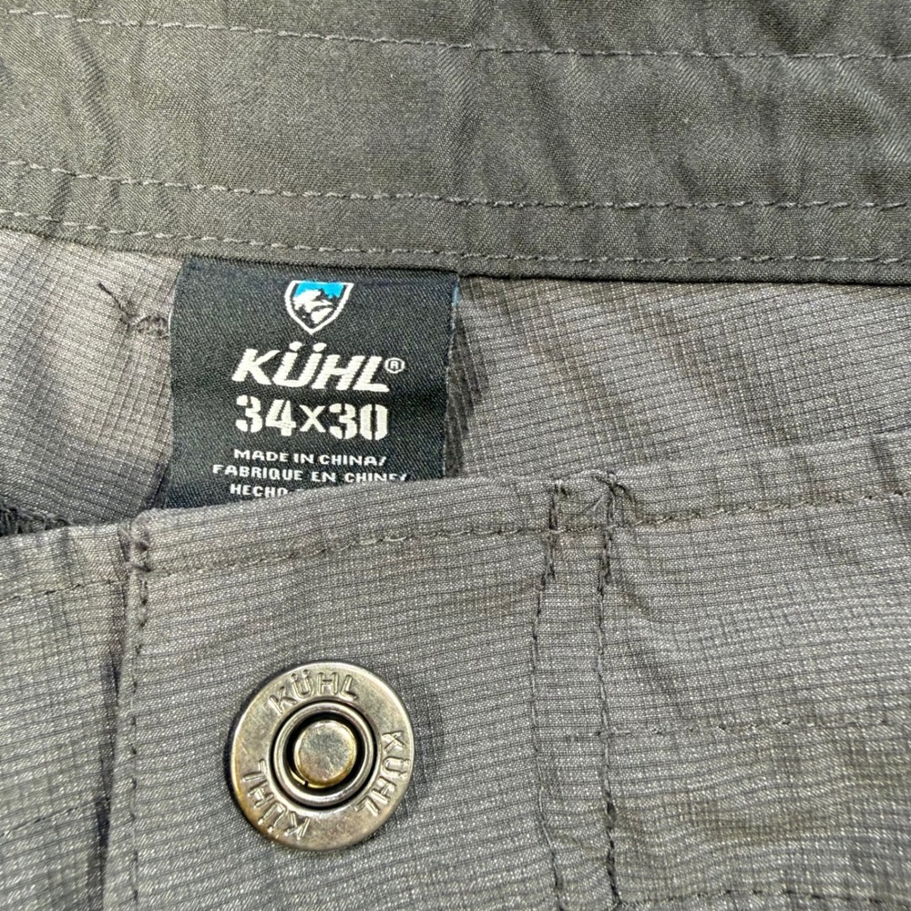 Kuhl Deceptr Mens 34x30 Gray Tuff Lite Hiking Outdoor Pants
